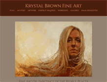 Tablet Screenshot of krystalbrownfineart.com